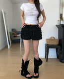 Bae Tiered Frill Shorts