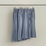 Summer Linen Tencel Banding Loose Bootcut Denim Pants