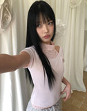Point One Off-shoulder Short Sleeve T-shirt