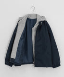 Kenk Layered Over Hood Blouson Jumper