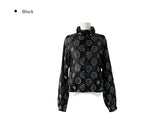 Bari Flower See-Through String Windbreaker Jacket