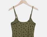 Couzel Flower Sleeveless One Piece