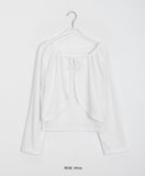 [BAONHAUS] Nitch String Ribbed Cardigan Set