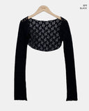 Quto See-through Bolero Cardigan