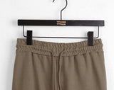 Carlin pin tuck pleated shirring banding long bootcut pants
