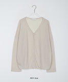 Nelki V-Neck Summer Linen Over knit Cardigan
