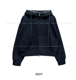Dane Check Two-Way Hoodie Zip-Up