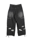 Eldi Fold Damage Denim Pants