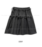 Pereu Dot Frill Midi Skirt