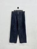 Untouched wide BK BL denim pants (raw-indigo)