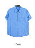 Pave Roll Up Short Sleeve Shirt