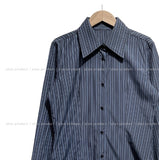 Geek Chic Big Collar Stripe Shirt