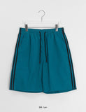 [Unisex] Hobets Track Banding Nylon Bermuda Pants