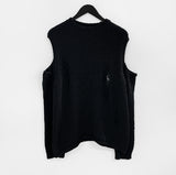 Mullet shoulderless knit