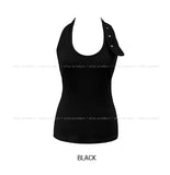 Yoni Eyelet Halter Sleeveless