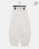 Noyal Ribbon Punching Stitch Wide Pants