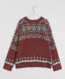 Canzy Round Nordic Wool Knit