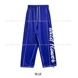 Follow lettering stitch training pants