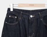 Odin Roll-Up Raw Denim Wide Pants