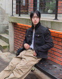 Fielden Plate Zipper Wide Pants