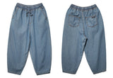public banding wide denim pants