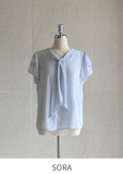 Pure Tulip Chiffon Tie Blouse