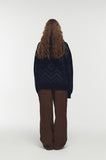 [2-WAY] Nordic Winter Hood Knit Zip-up