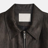 Cairo zipper leather jacket