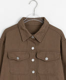 Menati Cotton Crop Trucker Jacket