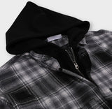 Anderson Check Layered Hood Zip Up