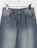 Ruiki Cut Washing Wide Denim Pants