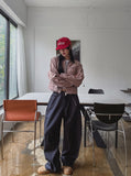 Diano raw balloon denim pants