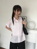 Kanz Overfit Short Sleeve Shirt Sleeveless Set