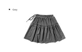 Loseo Dot Lace Banding Midi Skirt