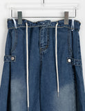 Myaho side snap balloon denim pants