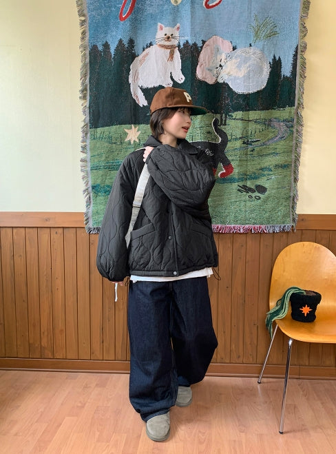 【BAON】Kimoe Nonfade Balloon Wide Denim Pants BAON (バオン) - キモエノンフェードバルーンワイドデニムパンツ