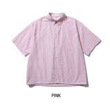 String striped over short-sleeved shirt