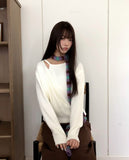 Cairn Unbalanced Wrap Sleeveless Long Sleeveless Knit