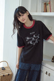 Cats Music Ringer Short Sleeve Tee