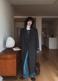 Grevy Herringbone Wool Coat