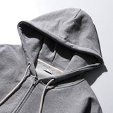 Over Drop Heavy Cotton Hood Zip-Up