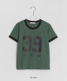 Sibeo Stripe Star Ringer Short Sleeve Tee