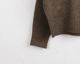 Aribel Unbalance One Off Shoulder Strap Long Sleeve Knit