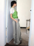 BUTTON HALTER KNIT TOP