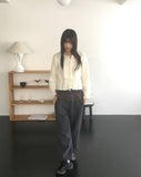 [Brushed Lining] Shover Leopard Chiffon Layered Tiered Jogger Pants