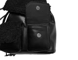 Krong Fleece Leather Mini Backpack