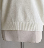 Terial Pearl Neck Volume Knit