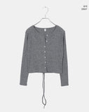 Deho brushed slim top cardigan