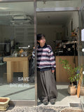 Frankie Curved Cotton Cargo Banding Balloon Wide Pants