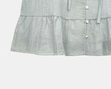Meili Frill Short Sleeve Blouse